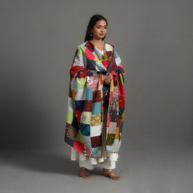 Multicolor - reversible cotton patchwork dupatta 16