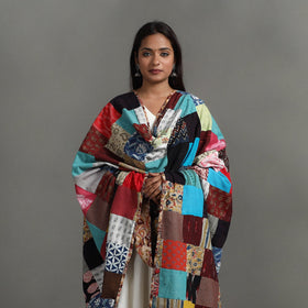 Multicolor - reversible cotton patchwork dupatta 02