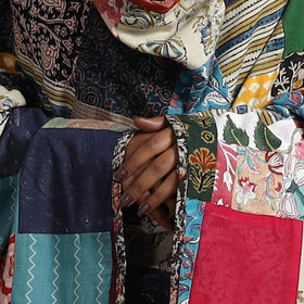 Multicolor - reversible cotton patchwork dupatta 08