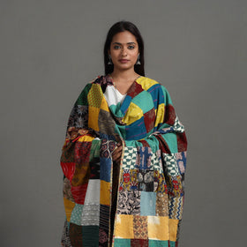 Multicolor - reversible cotton patchwork dupatta 09