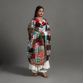 Multicolor - reversible cotton patchwork dupatta 10