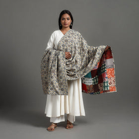 Multicolor - reversible cotton patchwork dupatta 10
