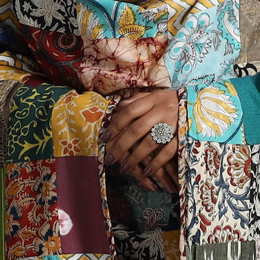 Multicolor - reversible cotton patchwork dupatta 12