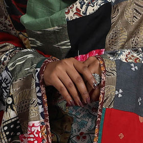 Multicolor - reversible cotton patchwork dupatta 14