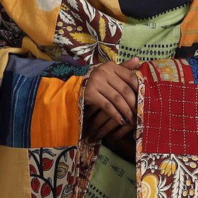 Multicolor - reversible cotton patchwork dupatta 15