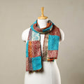  Multicolor Reversible Silk Bengal Kantha Stole Online