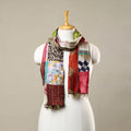  Multicolor Reversible Silk Bengal Kantha Stole 
