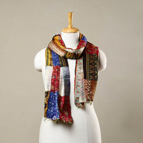  Reversible Silk Bengal Kantha Stole 