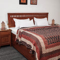  Reversible Ajrakh Printed Patch With Tagai Cotton Gudri / AC Quilt 