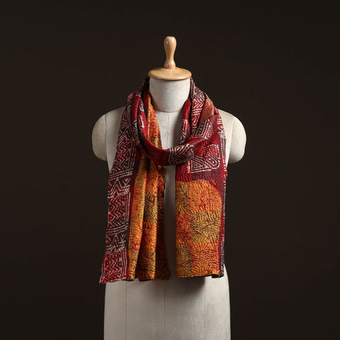 Multicolor - reversible silk bengal hand kantha stitch