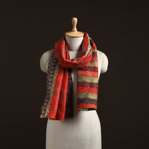 Multicolor - reversible silk bengal hand kantha stitch