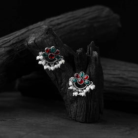 Multicolor - saanjh bela bloom oxidised earrings