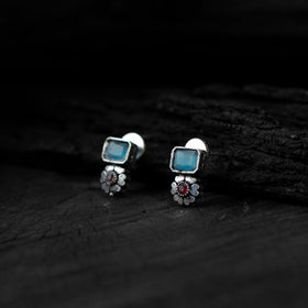 Multicolor - saanjh bela blossom oxidised necklace set