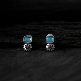 Multicolor - saanjh bela blossom oxidised necklace set