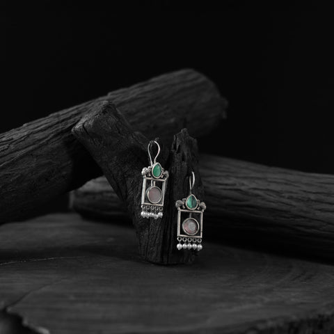 Multicolor - saanjh bela camel oxidised earrings