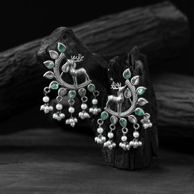 Multicolor - saanjh bela deer oxidised earrings