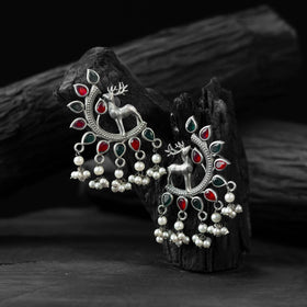 Multicolor - saanjh bela deer oxidised earrings