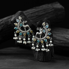 Multicolor - saanjh bela deer oxidised earrings