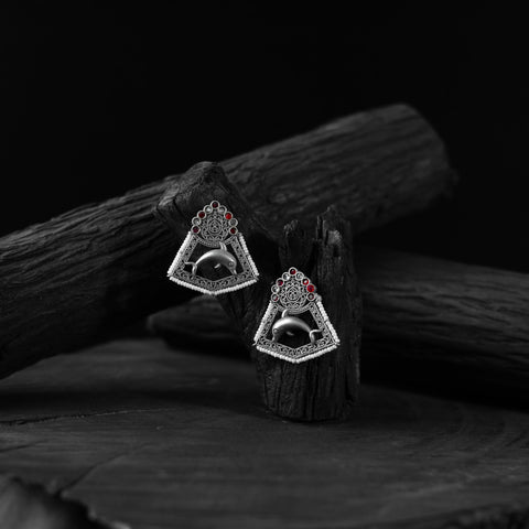 Multicolor - saanjh bela dolphin oxidised earrings
