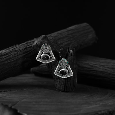 Multicolor - saanjh bela dolphin oxidised earrings