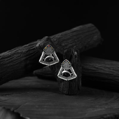 Multicolor - saanjh bela dolphin oxidised earrings