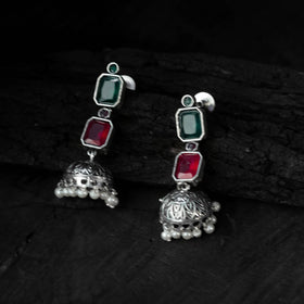 Multicolor - saanjh bela double layered oxidised necklace