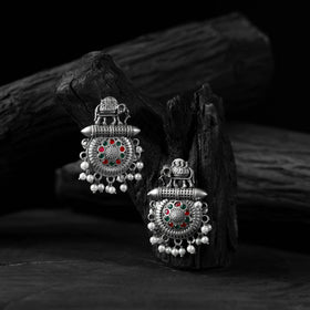 Multicolor - saanjh bela elephant motif oxidised earrings