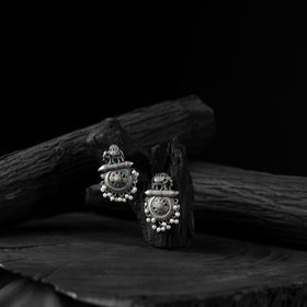 Multicolor - saanjh bela elephant motif oxidised earrings