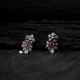 Multicolor - saanjh bela flower oxidised necklace set