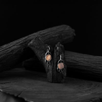 Multicolor - saanjh bela leaf oxidised drop earrings