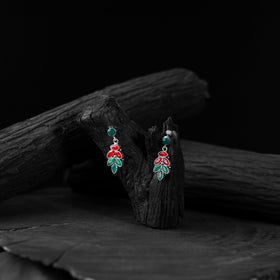 Multicolor - saanjh bela leaf oxidised drop earrings