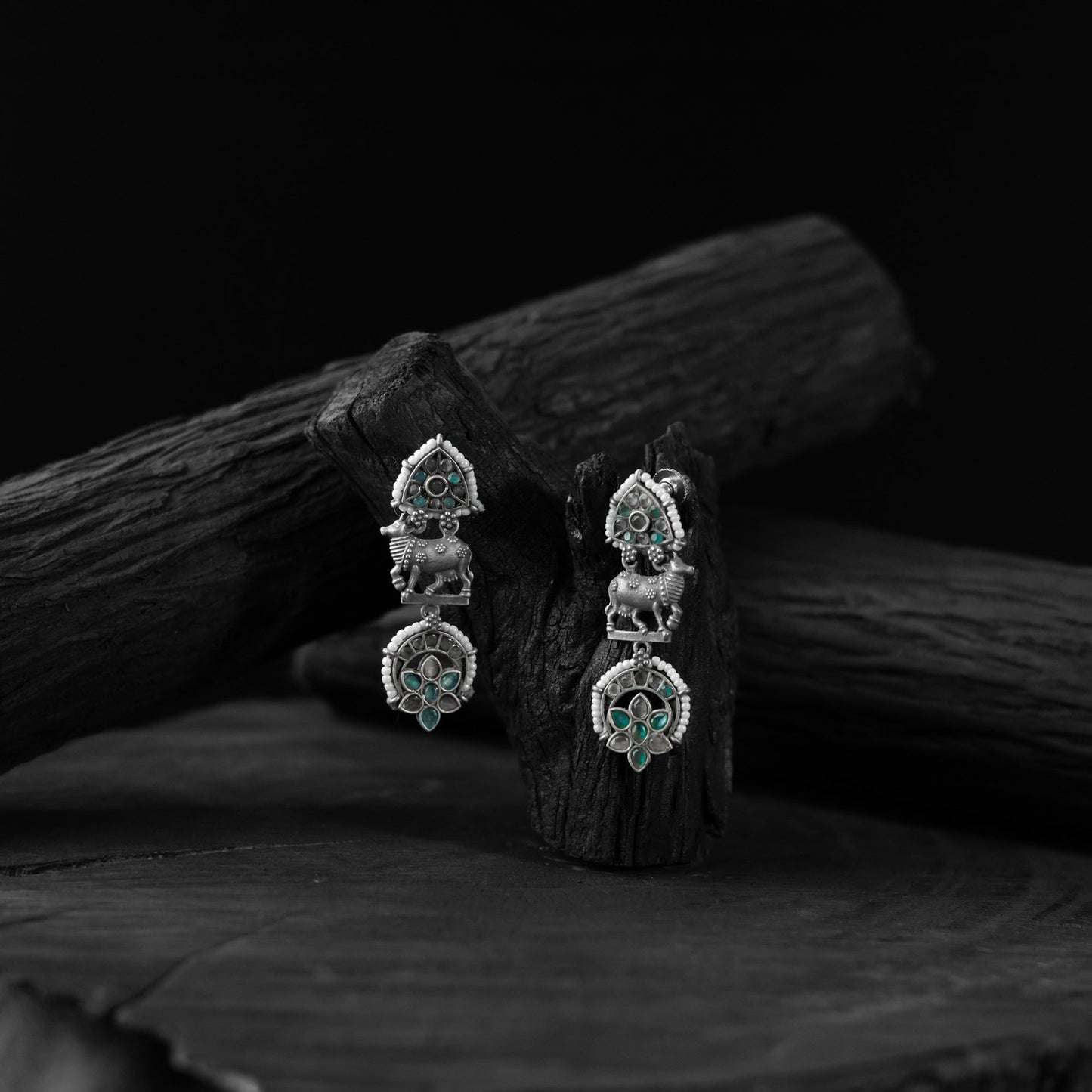 Multicolor - saanjh bela nandi oxidised earrings