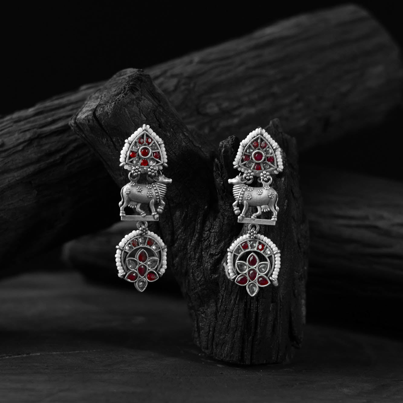 Multicolor - saanjh bela nandi oxidised earrings