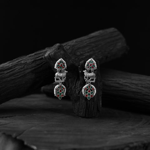 Multicolor - saanjh bela nandi oxidised earrings