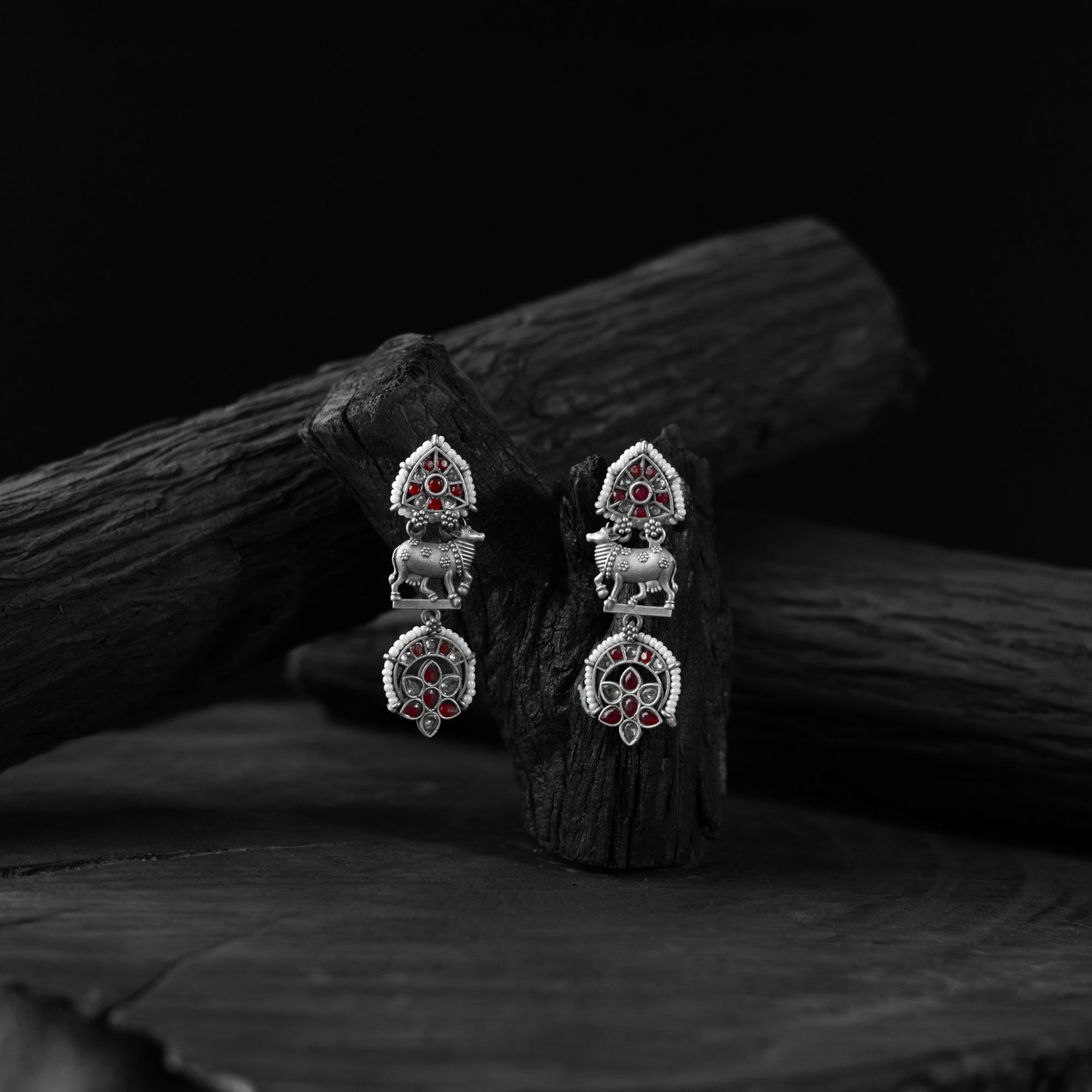 Multicolor - saanjh bela nandi oxidised earrings