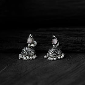 Multicolor - saanjh bela oval oxidised necklace set