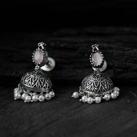 Multicolor - saanjh bela oval oxidised necklace set