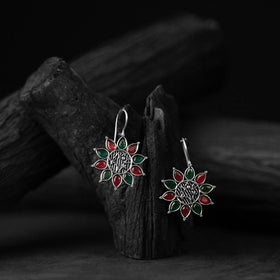 Multicolor - saanjh bela oxidised drop earrings