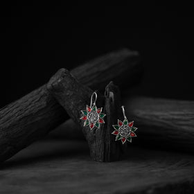 Multicolor - saanjh bela oxidised drop earrings