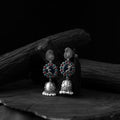 Multicolor - saanjh bela peacock oxidised jhumka earrings