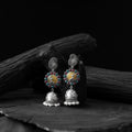 Multicolor - saanjh bela peacock & paisley oxidised jhumka