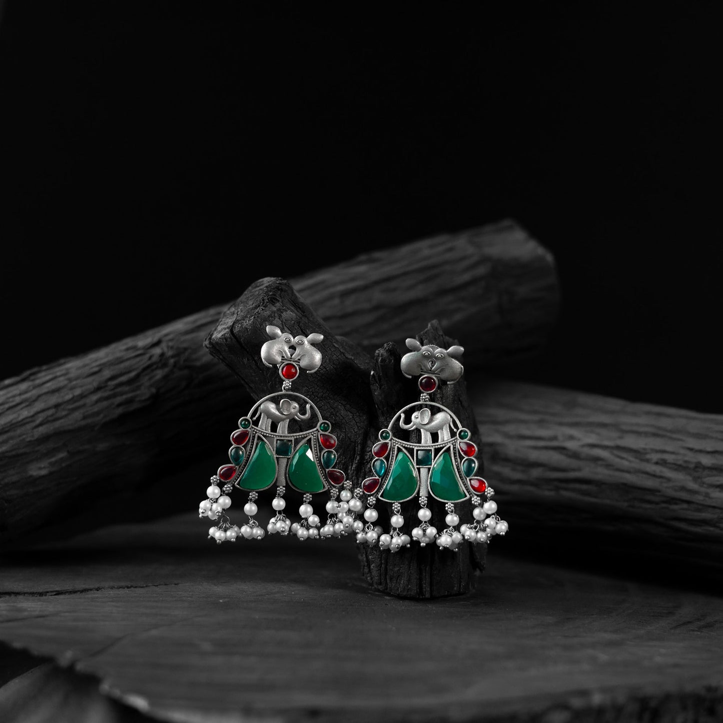 Multicolor - saanjh bela rabbit & elephant oxidised