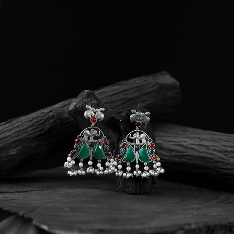 Multicolor - saanjh bela rabbit & elephant oxidised
