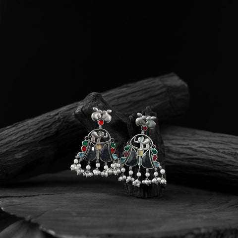 Multicolor - saanjh bela rabbit & elephant oxidised