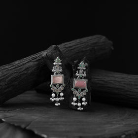 Multicolor - saanjh bela seahorse oxidised earrings