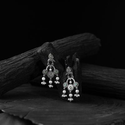 Multicolor - saanjh bela sparrow oxidised earrings