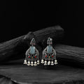 Multicolor - saanjh bela swan motif oxidised earrings