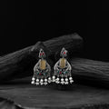 Multicolor - saanjh bela swan motif oxidised earrings