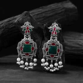 Multicolor - saanjh bela swan oxidised earrings