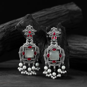 Multicolor - saanjh bela swan oxidised earrings